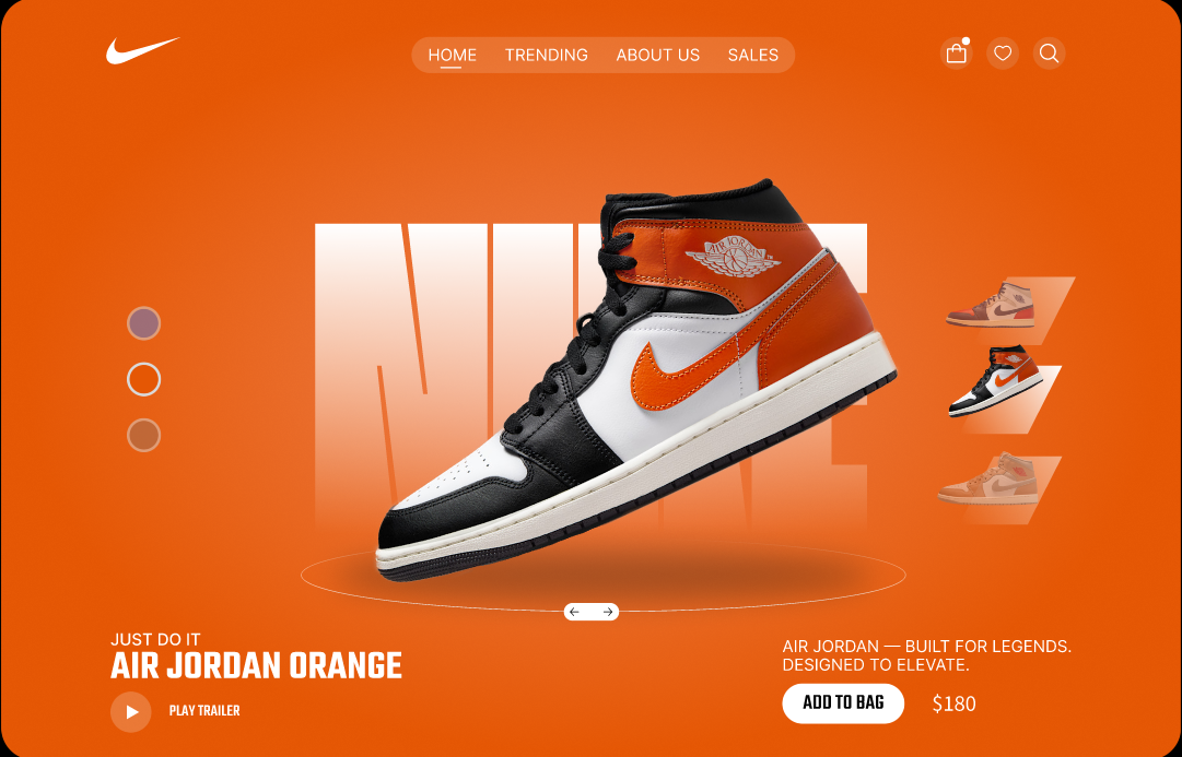 Air Jordan UI Design
